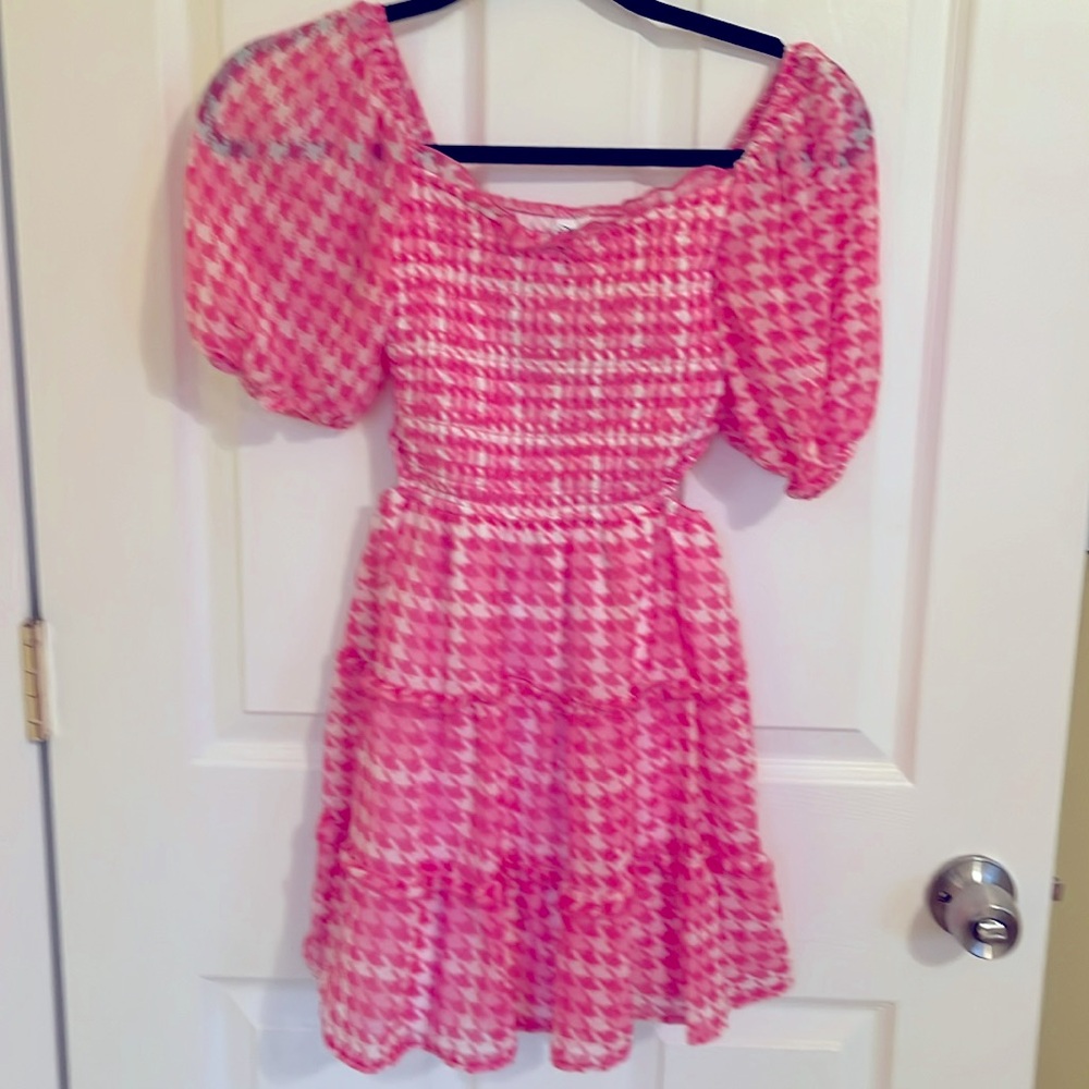 Girls Pink/White Dress size Medium (8) NWT